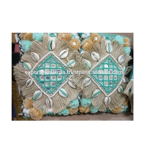 กระเป๋าถือสะพายข้างงานปักสไตล์โบฮีเมียนอินเดียสมัยใหม่ ดีไซน์เนอร์ทำมือประดับลูกปัด น้ำหนักเบา จุของได้เยอะ เหมาะสำหรับผู้หญิง ใช้ในช่วงเย็น - Product Image 3