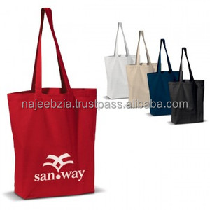 High Quality Blank Plain Cotton <b>Canvas</b> Bags Reusable Shopping Cotton Tote Bags With Custom Printed Logo - Product Image 1