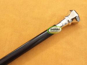 Handmade Designer Wooden <b>Foldable</b> <b>Walking</b> <b>Stick</b> with Brass Knobe Handle/ Wooden <b>Walking</b> Canes Designer with Brass Knobe Handle - Product Image 4