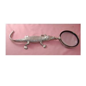 Loupe d'écran en forme de CROCODILE, VINTAGE, poignée en forme de CROCODILE, loupe de lecture, vente en gros, VINTAGE, 1 pièce - Product Image 1