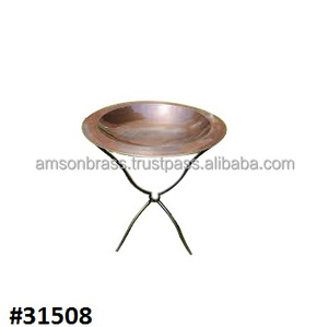 Main écologique En Métal Martelé En Cuivre Pur Bain D'oiseau - Product Image 3