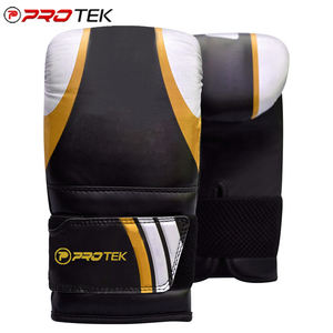 Elegantes guantes de boxeo de cuero genuino y PU con los últimos diseños Elegantes guantes de bolsa Categoría de producto Protección del Equipo de Boxeo - Product Image 2