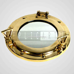 Decorative Metal Porthole <b>Mirror</b>, Porthole <b>Clock</b>, Ship Porthole <b>Mirror</b> Wall <b>Mirror</b> for Home Decor - Product Image 1