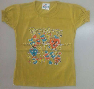 Camiseta Infantil de Bambú y Algodón Personalizada con Estampado, Camiseta de Punto para Niños y Niñas, Logotipo Personalizado, Impresión OEM, Venta al Por Mayor, Tirupur, India - Product Image 5