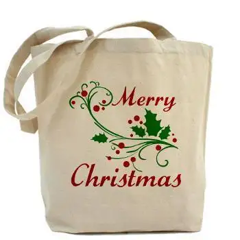 Werbe Baumwolle Leinwand 2018 Weihnachten Einkaufstaschen Taschen
