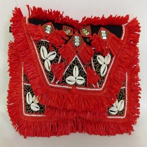 Indian Bohemian Style Women's Designer Handmade <b>Messenger</b> <b>Bag</b> <b>Large</b> Capacity Evening Shopping Clutch Beaded Detail Daily Use - Product Image 4