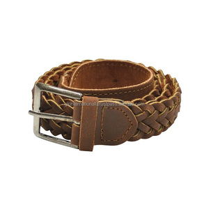 Cinturones de cuero trenzado de alta calidad para hombre, cinturones de cuero trenzado a mano de lujo en todos los tamaños y colores personalizados - Product Image 1