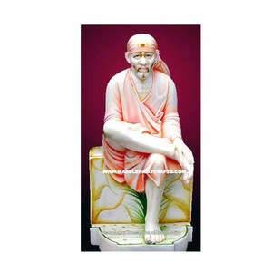 Makrana Marble Sai Baba Statue Lord Sai Baba God Murti - Product Image 1