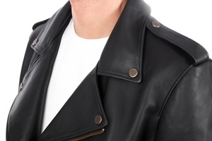 Urban Edge Classic Leather Jacket Coat Hombres PU Ligero Rider Prendas de abrigo para la temporada de primavera y City Street Fashion - Product Image 5