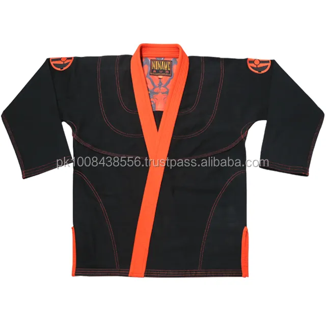 Wholesale Plain Fight Mma Pakistan made custom embroidery bjj gi preshrunk fabric bjj gi customized patches jiu jitsu kimonos