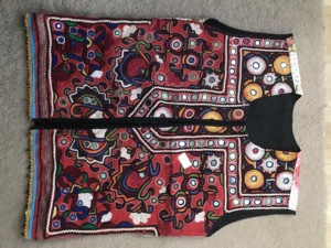 Tissu Vintage Coloré Boho Dames Gilet - Product Image 2