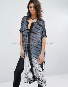 Beach Party <b>Women's</b> Wear Beachwear Rayon Tie & Dye Kaftan Beach Cover Ups <b>Poncho</b> Caftan - Product Image 1