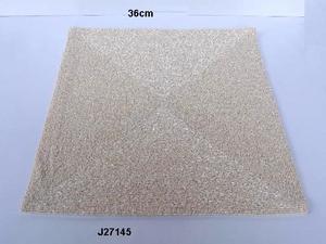 เสื่อแก้วลูกปัดที่รองจานลายดอกไม้สีสันสดใสเสื่อปูโต๊ะแบบแฮนด์เมด - Product Image 3