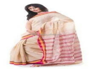 ชุดส่าหรีผ้าไหมสำหรับผู้หญิง, แฟชั่นใหม่ชุดเดรสชาติพันธุ์ปากีสถานระบายอากาศได้ดีพร้อมพู่หนาสง่างามสำหรับสิ่งทอในบ้าน - Product Image 5