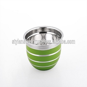 Cuenco de ensalada antideslizante personalizado de Metal, tazón de almacenamiento inferior de silicona, juego de mezcla de acero inoxidable, precio barato - Product Image 2