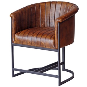 Silla Industrial de cuero y hierro, diseño Simple, nuevo estilo - Product Image 5