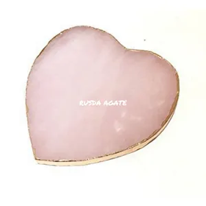 Wholesale Pink Rose Quartz Coaster For Table Decoration Wholesale Agate Coasters Best Quality Agate Coaster Buy From RUSDA AGATE