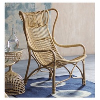 Chaise en rotin moderne et tendance pour l'extérieur, écologique, durable, fabriquée à la main, avec structure en bois massif, vente en gros directe des fabricants vietnamiens