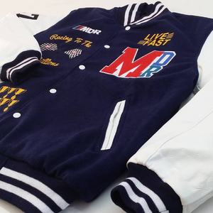 แจ็คเก็ตขนสัตว์ผู้ชายกับเสื้อหนาวขนแกะพร้อมแขนเสื้อหนัง - Product Image 5