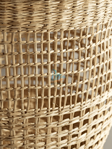 Panier de rangement rond en jonc de mer, ensemble de 3, panier de couleur naturelle, tissé à la main - Product Image 3