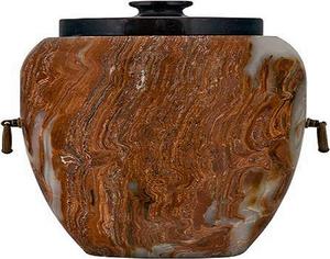 Producto de suministros funerarios del fabricante de urna de cremación de ónix rojo de estilo europeo - Product Image 1