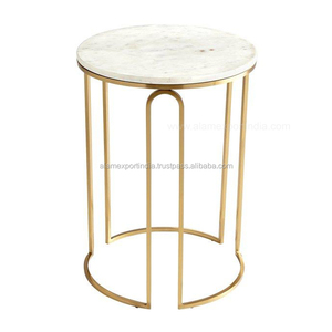 โต๊ะกาแฟท็อปหินอ่อนทันสมัย ทนทาน สำหรับห้องนั่งเล่น - Product Image 1
