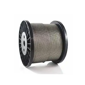 Korea products wholesale 7x7 7x19 1x19 Galvanized Aircraft Cable steel wire rope Stainless Steel Wire rope