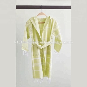 Niños bebé niños turco Toalla de algodón Pestemal traje de playa de baño de playa verano desgaste PEST-WR-KDSROBE3 - Product Image 2