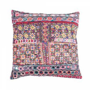 Ethnic Art Embroidery Work Hotel & Home <b>Decorative</b> Throw Handmade 16\" Indian Floral Printed Cushion <b>Pillow</b> Cover Traditional - Product Image 5