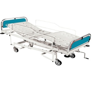 เตียงผู้ป่วย ICU แบบ HI-LO ทำจากเหล็กและเหล็กกล้าที่ทนทาน พร้อมราวกั้นนิรภัย วัสดุ ABS และพลาสติก สำหรับการดูแลทางการแพทย์/สถานดูแลผู้ป่วย - Product Image 2