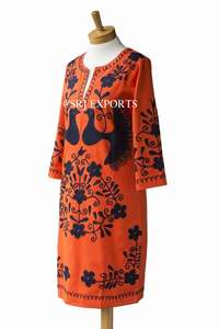 Robe ronde à manches longues pour femme, vêtements pour femmes, de Style mexicain, nouvelle collection, 2020 - Product Image 5