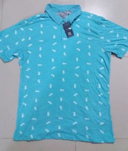 เสื้อโปโลผ้าฝ้ายพิมพ์ลายของผู้ชายสำหรับฤดูใบไม้ผลิและฤดูร้อน - Product Image 3