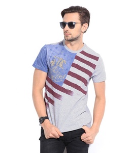 Camiseta de manga corta con estampado personalizado para hombre 100% algodón con diseño personalizado MOQ bajo aceptado camiseta de etiqueta privada Factory India - Product Image 4