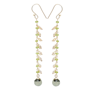 Aqua Chalcedony Pear Gold Vermeil Bezel <b>Earring</b> 925 Sterling <b>Silver</b> Jewelry for Wedding Party Engagement or Gift - Product Image 3