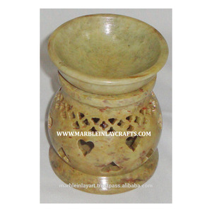 Brûleurs d'huile aromatique faits à la main en pierre ollaire exclusifs - Product Image 1