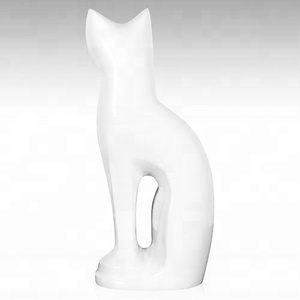 Figurine de chat de 9 pouces, urne/urne pour chat, fournitures funérailles, cuivworld, inde - Product Image 1