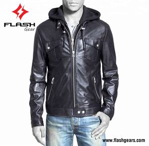 Blazer coupe ajustée sur mesure pour hommes Veste de motard classique en similicuir Vêtements de sport coupe-vent pour motos Garçons Fashion Design - Product Image 3