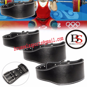 Weight Lifting Gym Squat Leather Waist Belt Lumbar <b>Back</b> <b>Support</b> Strap Fitness - Product Image 2