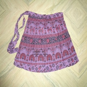 กระโปรงมินิผ้าฝ้ายพิมพ์ลายโบฮีเมียน,กระโปรงมินิ Rajsthani พิมพ์ลายสำหรับสุภาพสตรี - Product Image 2