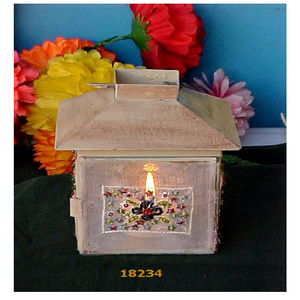 White Metal <b>Lanterns</b> Decorative Hanging Candle <b>Lanterns</b> Decorative Metal Tealight <b>Lantern</b> - Product Image 1