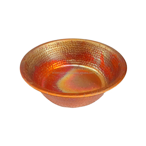 หรูหราการออกแบบที่กําหนดเองโลหะตอกชามโลหะทองแดงตอกชามสปาเท้าโลหะความงามสปาทองแดงเล็บเท้าชามสําหรับเท้า - Product Image 4