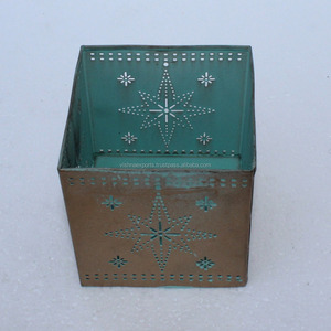 Bougeoir votif en métal de fer pour le décor de table de partie pour des mariages - Product Image 3