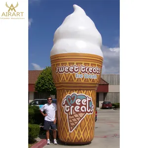 Modelo de helado inflable gigante, promoción de publicidad
