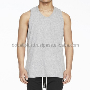 เสื้อยืดสตรีทแขนกุดทรงสูงแบบสั่งทำเสื้อยืดระบายอากาศได้ดีมีโลโก้ด้านหน้าเสื้อไซส์ใหญ่พิเศษขายส่ง - Product Image 6