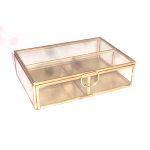 Marco de Metal decorativo con tapa de cristal, joyero para almacenamiento de joyas - Product Image 4