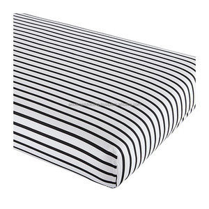 Drap-housse de berceau certifié GOTS de marque privée personnalisée en coton biologique 100% de qualité supérieure pour bébé - Product Image 1