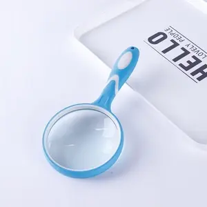 NEW phong cách tay cầm kính lúp thân thiện với môi cao su kính ống kính 100mm magnifying glass cho reading