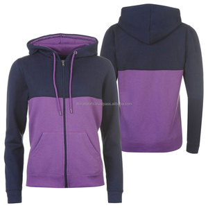 Wholesale Ladies Winter <b>Hoodie</b> with Long Sleeves Plus Size Hooded Collar Fleece Zipper up Customized - Product Image 1