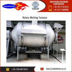 Four rotatif Indotherm de 10 tonnes de haute qualité pour le recyclage de la fusion du plomb à usage industriel Roulements durables à haute performance de moteur - Product Image 3