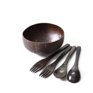 Tazón de Coco Natural Hecho a Mano, Ecológico, para Almacenamiento de Diversos Artículos, Libre de BPA y Biodegradable, de Vietnam, Venta al Por Mayor - Product Image 3